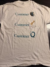 Grail Vtg 90s Quintus CustomerQ Tech Promo Tee L picture