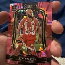 2025-26 Panini Select EuroLeague Evan Fournier Courtside Pink Ice #/25 | SP picture