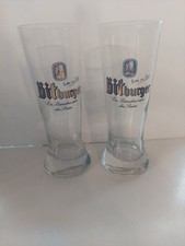 Bitburger Pilsner Beer Glass Set 8
