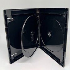 3 PCS NEW TOP QUALITY  14MM 4K ULTRA HD TRIPLE MULTI-3 BLURAY CASE, BLACK, QJ300 picture