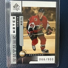 2001-02 Upper Deck SP Authentic Future Watch Chris Neil #166 66/900 Senators picture
