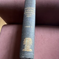 Antique 1867 NY State Agricultural Society Transactions Vol 27 Part 2 picture