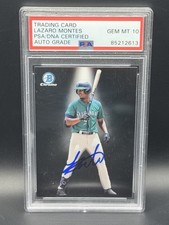 2023 Bowman Chrome Prospects Lazaro Montes Spotlight Auto (IP-Graded 10) picture