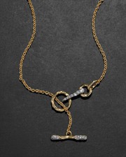 Alexis Bittar Solanales Crystal Pavé Small Toggle Necklace MSRP $195 🔥New🔥 picture