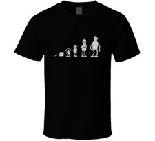 Bender Evolution Futurama Anime Robot Funny T Shirt Tee Gift New picture