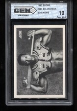 Bo Jackson 1990 Score #697 Bo Knows Iconic Baseball Card GEM MINT 10 picture