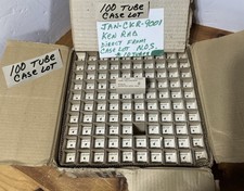 100 NOS 9001 Vacuum Tubes KEN-RAD JAN-CKR-9001 Black Glass Military WW2 1944 picture