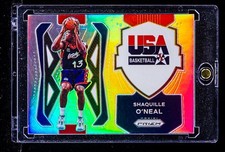 Shaquille O'Neal RARE REFRACTOR TEAM USA INVESTMENT CARD 2021-22 Panini Prizm picture