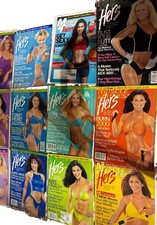 Lot of Vintage Muscle & Fitness Hers Magazine Collection –18 issues  (1999–2004 picture