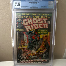 Marvel Comics Marvel Spotlight #5 (1972) CGC 7.5 Ghost Rider Bronze Age picture