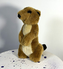 Vintage B.J. Toy Co Meerkat Plush Stuffed Animal Brown Realistic 10” PA picture