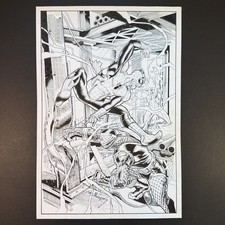 Spider-Man Joe Bennett Original Comic Art Inks Commission Shocker Electro Jansen picture