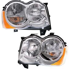 Headlight Assembly Set For 2008-2010 Jeep Grand Cherokee Left Right With Bulb picture