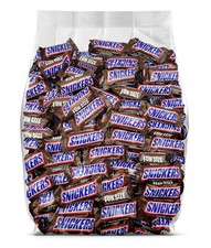 Snickers Milk Chocolate Fun Size, Bulk Holiday Wrapped Candy Bars (5 Pounds) picture