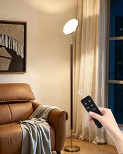 Anrotix 30W Wood Floor Lamp, 69 Inches LED Dimmable,3000 LM with Remote Control picture