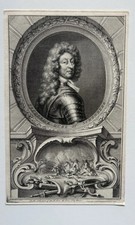 Antique 1739 Engraving Friedrich Hermann von Schönberg, Ist Duke of Schomberg picture
