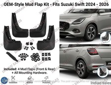 New Genuine Front & Rear Mud Flaps Kit For Suzuki Swift 2024-2026 picture