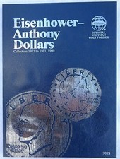 Whitman Eisenhower-Anthony Dollars 1971-1999 Coin Folder, Album Book #9023 picture