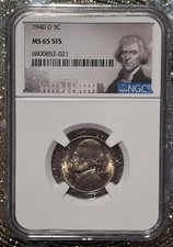 1940 D 5c  NGC MS 65 5FS picture