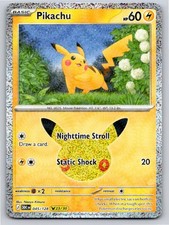 POKEMON ME: 30TH CELEBRATION PIKACHU 045/128 HOLO NM A103488 FREE S&H picture