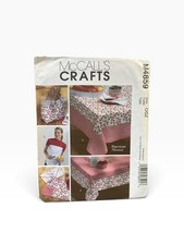 McCall's Crafts M4859 Tablecloth Apron Napkin Tote OSZ American Hostess picture