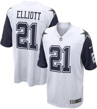 Nike Dallas Cowboys Ezekiel Elliott #21 Alternate Game White Football Jersey picture