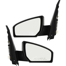 Black Power Side View Door Mirrors Left/Right Pair Set for 07-12 Nissan Sentra picture