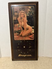 VTG SNAP ON Tools Lingerie Pinup Girl Wall Clock Christmas Jebco Michelle picture