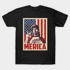 Joe Dirt Merica Retro Comedy Patriotic Cotton Unisex Graphic T-shirt picture