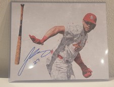Joshua Baez 8x10 Baseball Drip AUTO -3 HRs In 3 ABs, MLB History One of a Kind picture