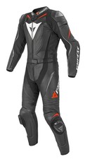 Dainese Laguna Seca Evo Black Leather Racing Motorcycle Motorbike Race Suit  picture