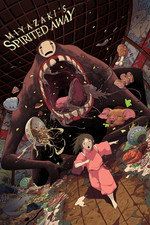 NEW BOTTLENECK GALLERY IAN PERMANA KAONASHI SPIRITED AWAY 24 x 36 PRINT LE 100 picture
