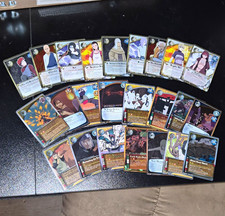 Bandai Naruto CCG 24-Card Mixed Lot Letter Foil/Foil Cards 2002-2007 picture