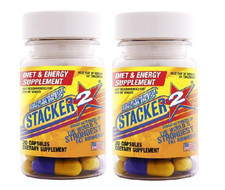 Stacker Two Dietary supplement Fat Burner Weight Loss Capsules (2x20) 2 Bottles picture