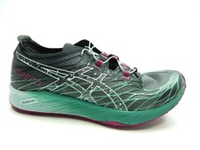 ASICS WOMEN'S FUJISPEED BLACK SOOTHING SEA SHOES picture