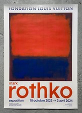 MARK ROTHKO - EXHIBITION POSTER Blue/Red - FONDATION LOUIS VUITTON 2024 picture