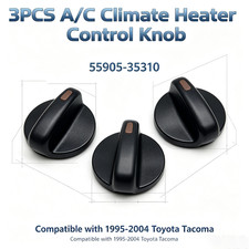 3PCS A/C Climate Heater Control Knob For 1995-03 2004 Toyota Tacoma 55905-35310 picture
