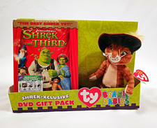 SHREK THE THIRD 2007 DVD GIFT PACK SEALED w/ Puss in Boots TY BEANIE BABIES picture