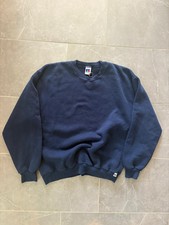 Vintage Y2K Sweatshirt Russell L Navy Crewneck picture