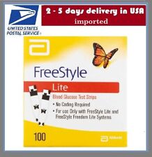 100 Free Style Lites Test Strips EXP 5- 2025 USA SHIPPER picture