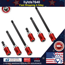 6Pcs Screwdriver EXTENSION Magnetic Quick Release 1/4 Hex Shank Holder Drill Bit picture