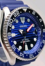 STUNNING SEIKO DIVERS 7002-7001 'SAVE THE OCEAN' DIAL AUTOMATIC MENS WATCH L2 picture