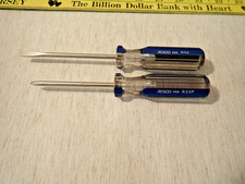 Vintage Rosco  Set of 2 screwdrivers R34 & R33P(Phillips) made in USA picture