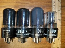 4 Strong Assorted NATIONAL UNION 6SL7GT Tubes picture
