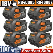 6-1X 18V For RIDGID 8.0Ah Battery R840087 R840083 R840085 R840084 Rigid tools picture
