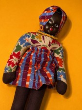 GORGEOUS African American Kente Cloth Black Ghanaian Ghana 🇬🇭 Souvenir Doll picture