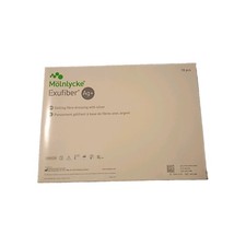 Mölnlycke Exufiber Gelling Gelling Fibre Dressing silver  6x6 Sterile 10ct picture