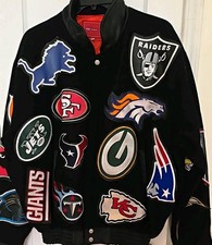 Reebok JEFF HAMILTON Leather and wool Vintage  TEAM PATCH Jaclet MXL picture