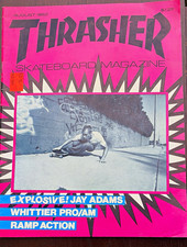 Vintage Thrasher Skateboard Magazine August 1982 Jay Adams Cover Rare OG 1980s picture