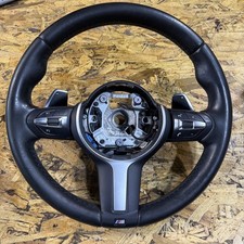 2011-2016 BMW F10 550i 535i M-Sport Steering Wheel Black w/ Paddle Shifters OEM picture